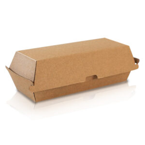 Corrugated Kraft Takeaway Hot dog Box