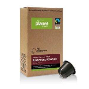 Coffee Capsules – Biodegradable Organic – Espresso Classic x10 capsules