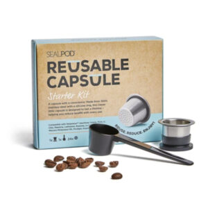 Reusable Coffee Capsule Starter Kit With 24 Lids