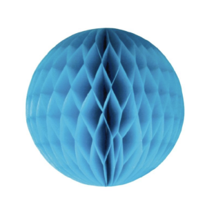 HoneyComb Tissue Pom Poms – Blue – 1 pcs